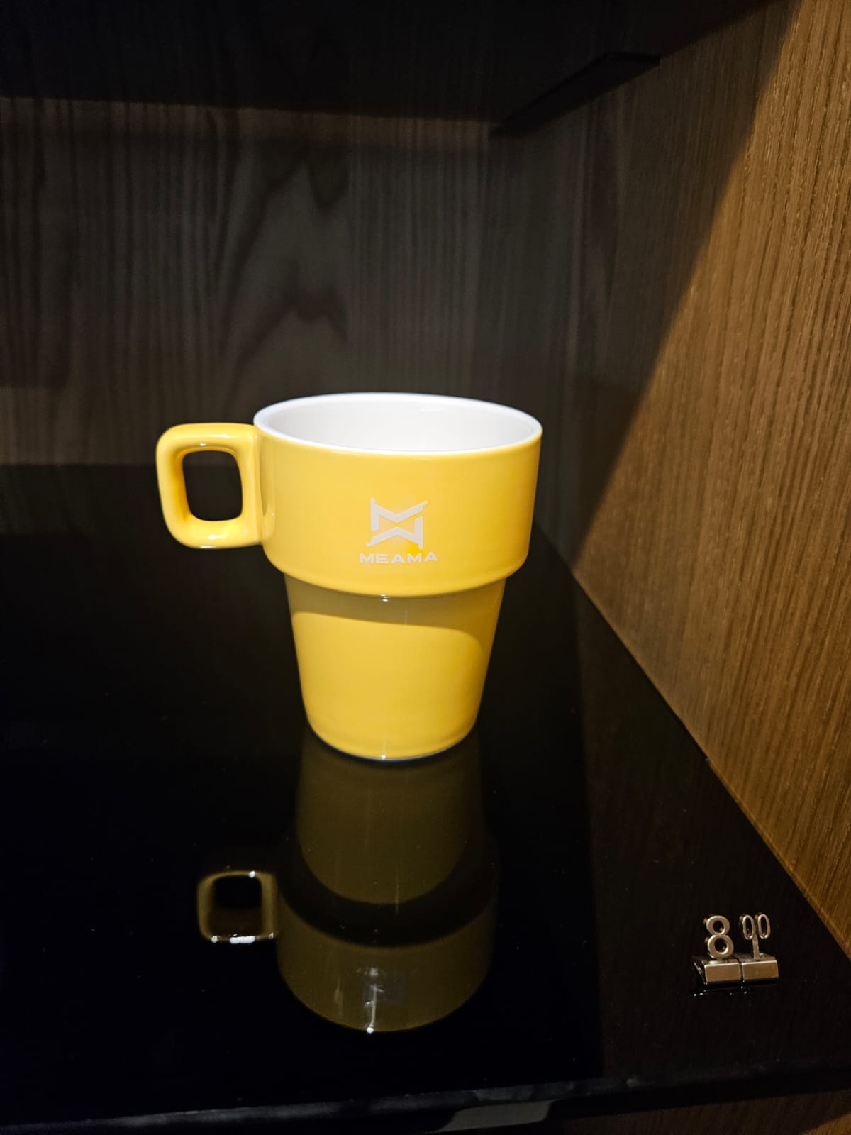 ფაიფურის ჭიქა - ყვითელი