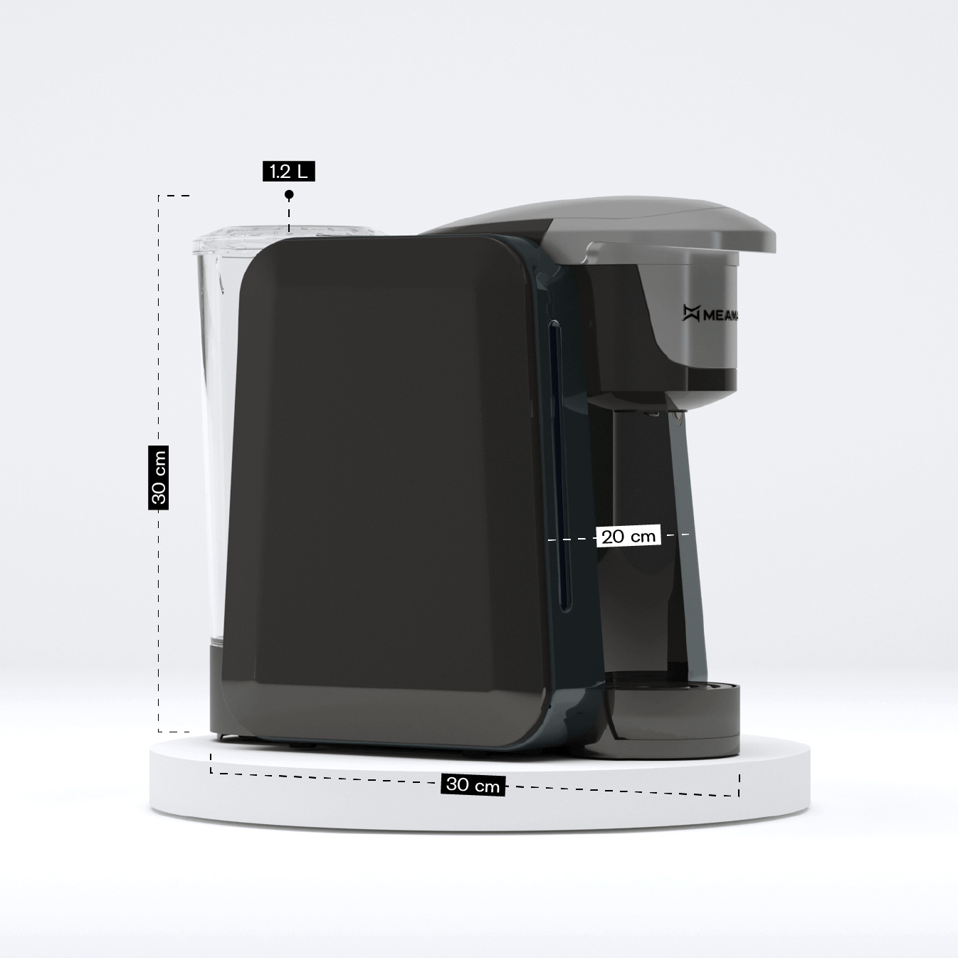 ნაცრისფერი მულტი კაფსულის აპარატი