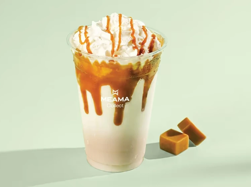 ცივი კარამელ მაკიატო