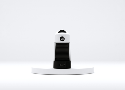 ევროპული ფორმატის ყავის აპარატი თეთრი